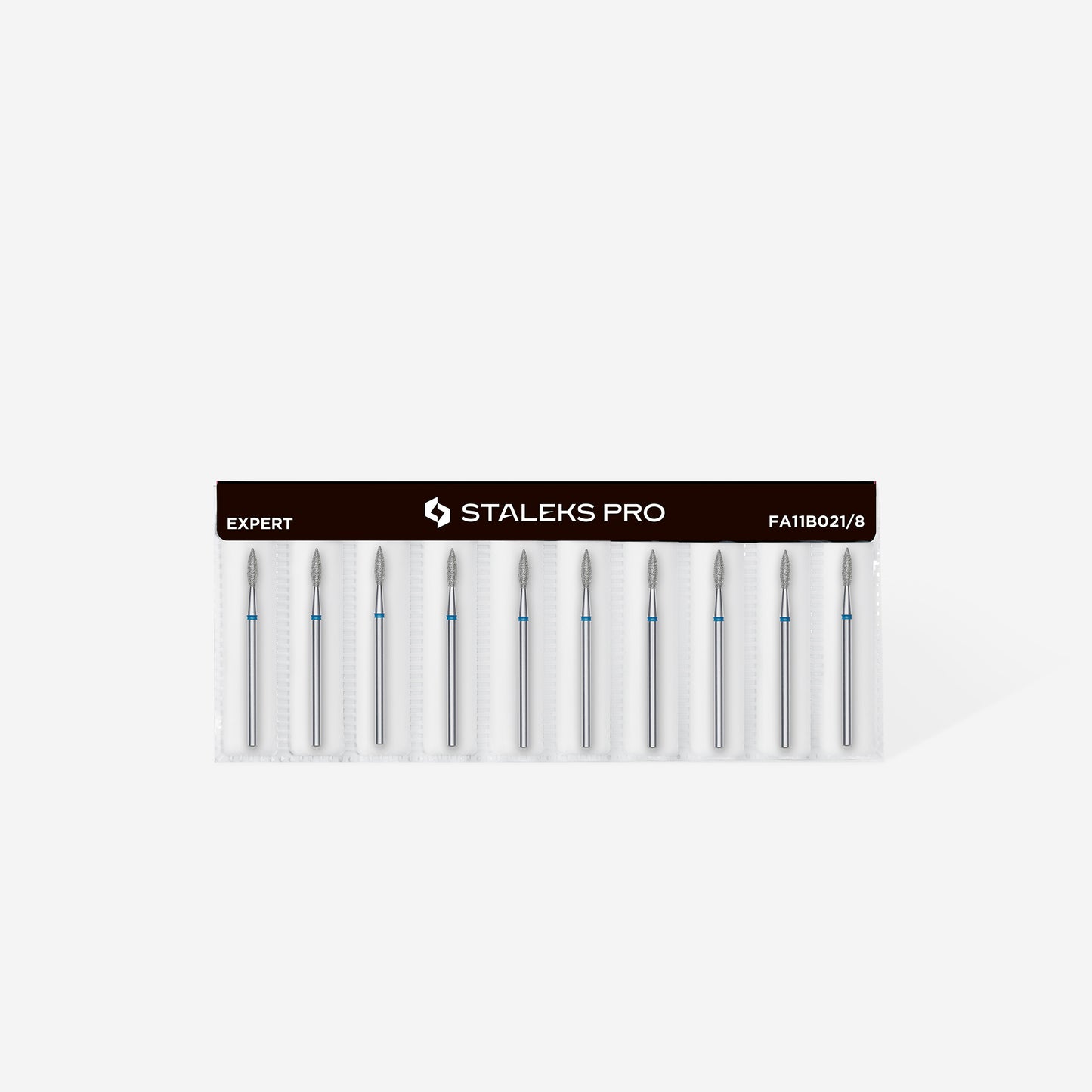 STALEKS BROCA DIAMANTE BIT POINTED FLAME BLUE EXPERT HEAD DIAMETRO 2,1 MM / WORKING PART 8 MM