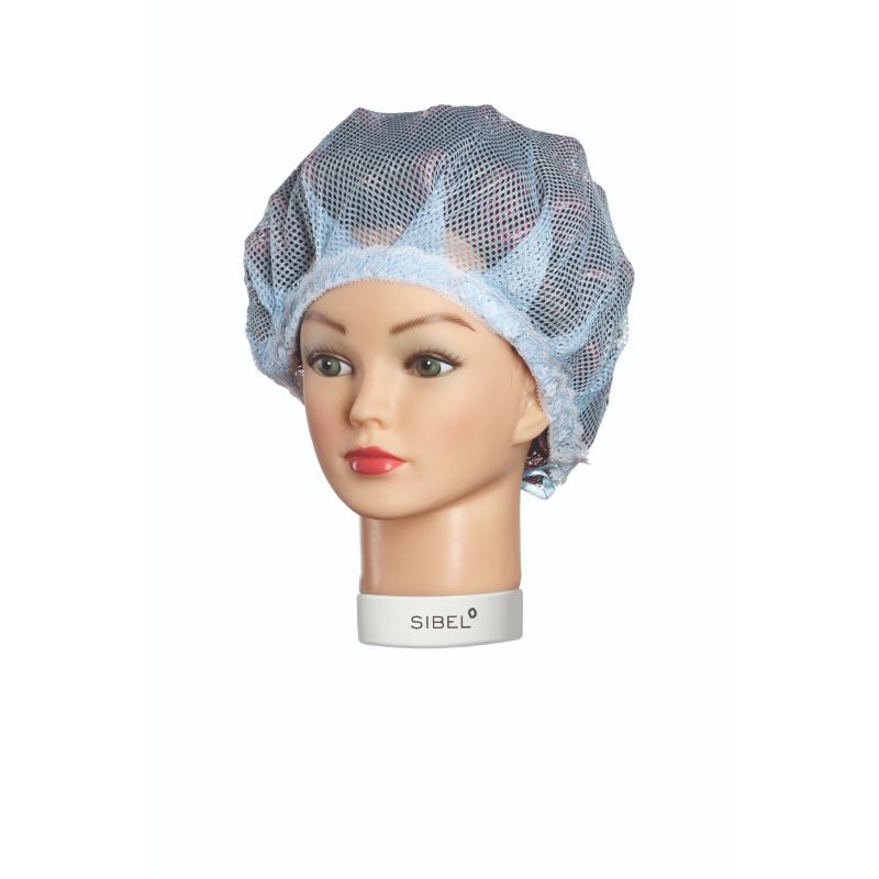 SIBEL REDE DE NOITE NIGHTCAP MALHA MÉDIA AZUL