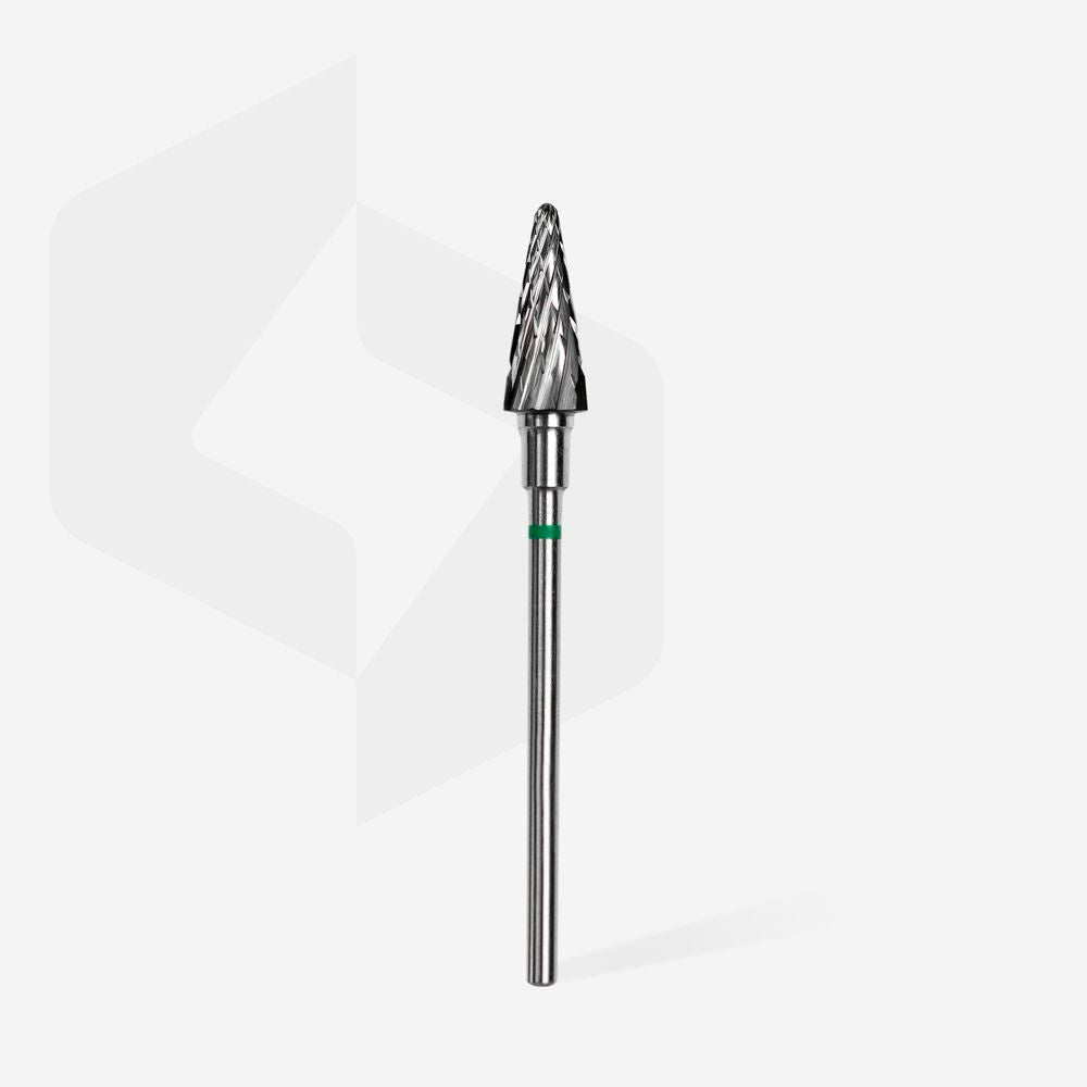 STALEKS BROCA DE CARBONO CONICA GREEN EXPERT HEAD DIAMETRO 6 MM / WORKING PART 14 MM