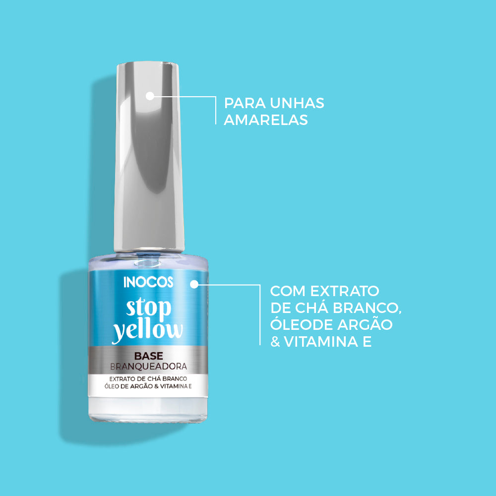 INOCOS CARE & FINISH STOP YELLOW BASE BRANQUEADORA, 11ML