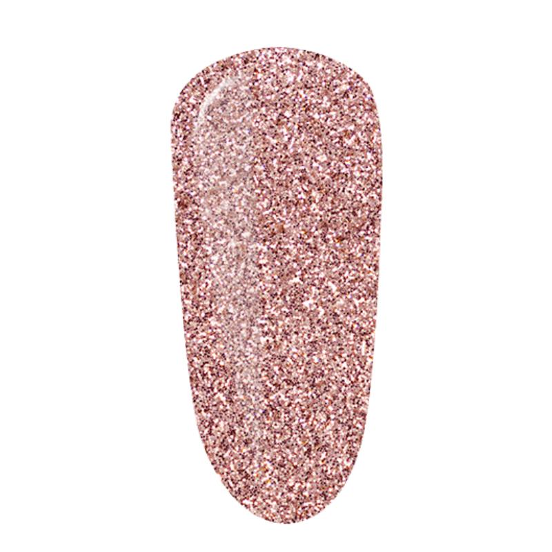PURPLE VERNIZ GEL PRECIOUS ROSE GOLD GLITTER 10ML