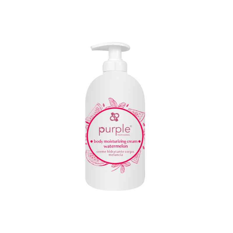 PURPLE BODY MOISTURIZING CREAM WATERMELON - VEGAN 500ML