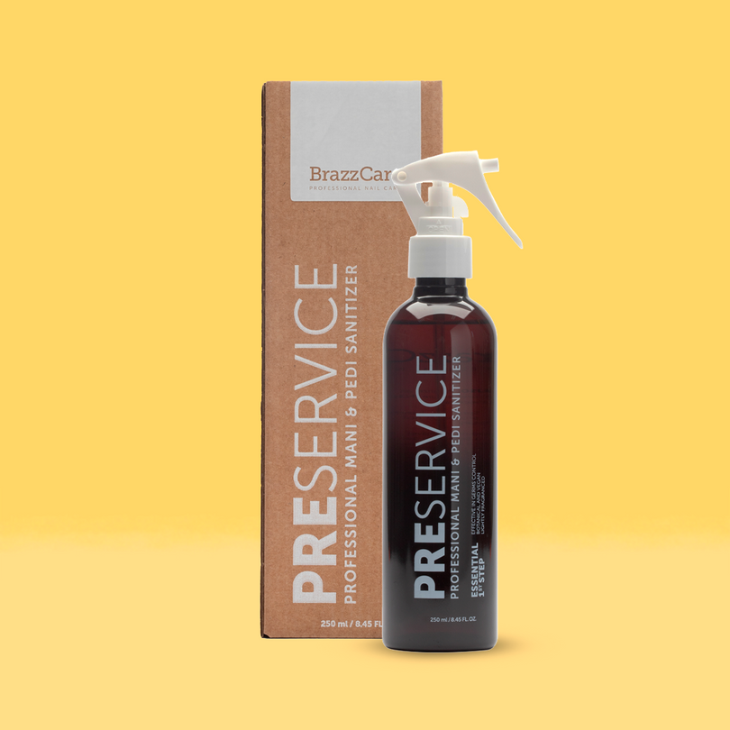 BRAZZCARE PRE-SERVICE - HIGIENIZADOR PROFISSIONAL PARA MANICURE E PEDICURE 250ML