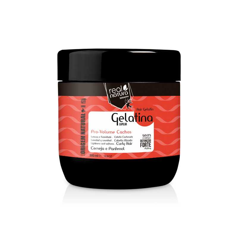 REAL NATURA PRO-CACHOS VOLUME GELATINA 500GR