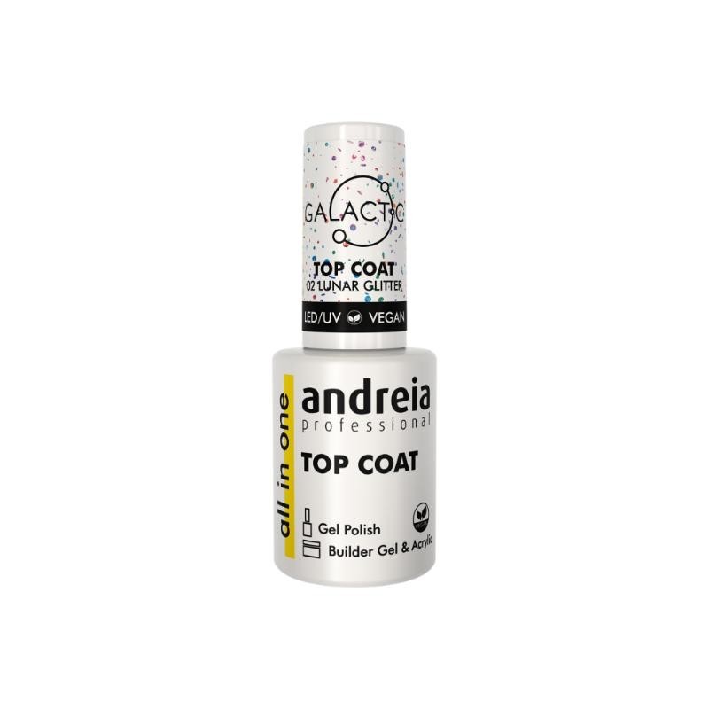 ANDREIA ALL IN ONE - GALACTIC 02 - LUNAR GLITTER TOP COAT - 10,5ML