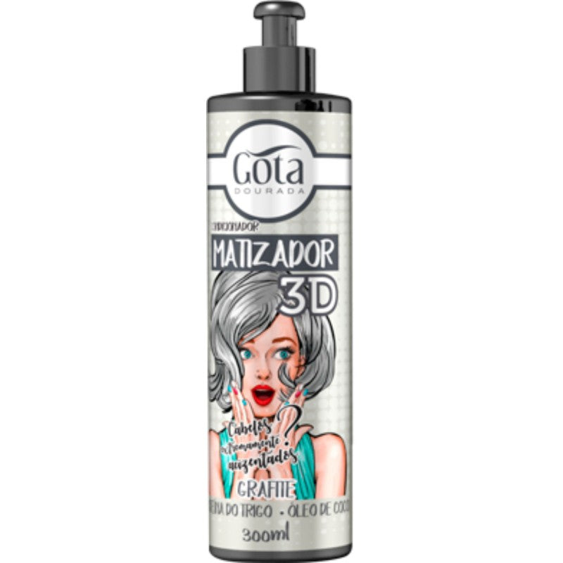 GOTA DOURADA MATIZADOR 3D - GRAFITE 300ML