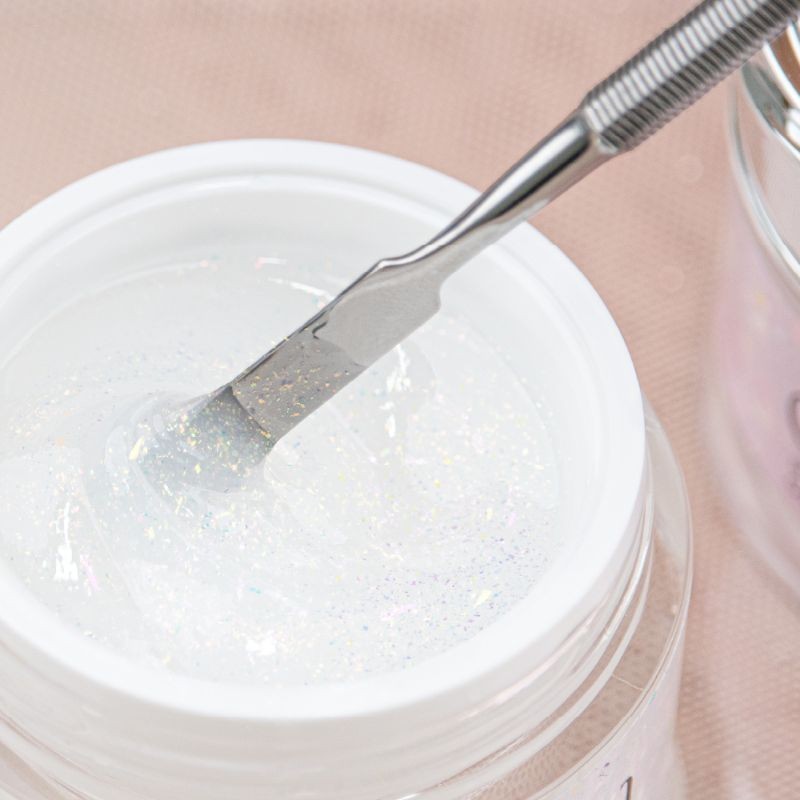 INOCOS GEL CONSTRUÇÃO GLITTER GEL BRANCO LEITOSO 30GR