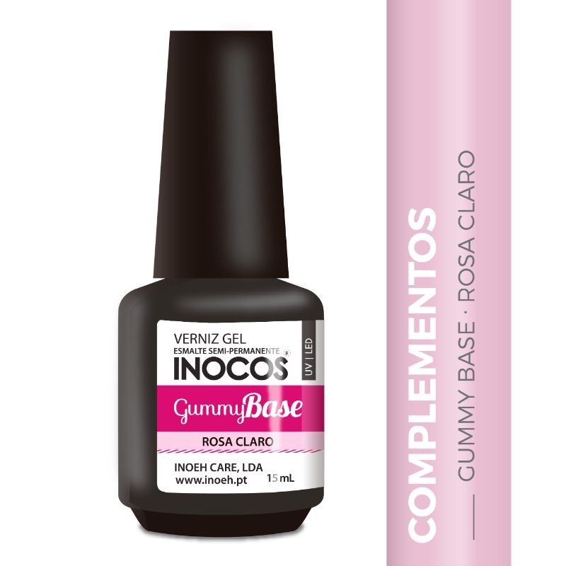 GUMMY BASE - EFEITO GOMA | + VOLUME ROSA CLARO 15ML