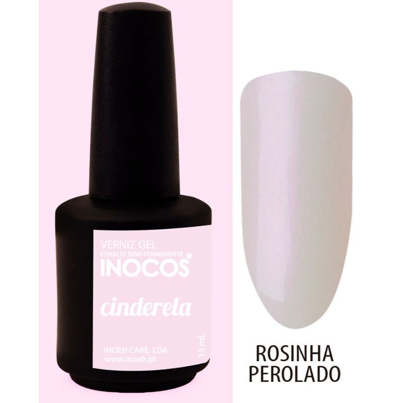 VERNIZ GEL CINDERELA 15ML - ROSINHA PEROLADO