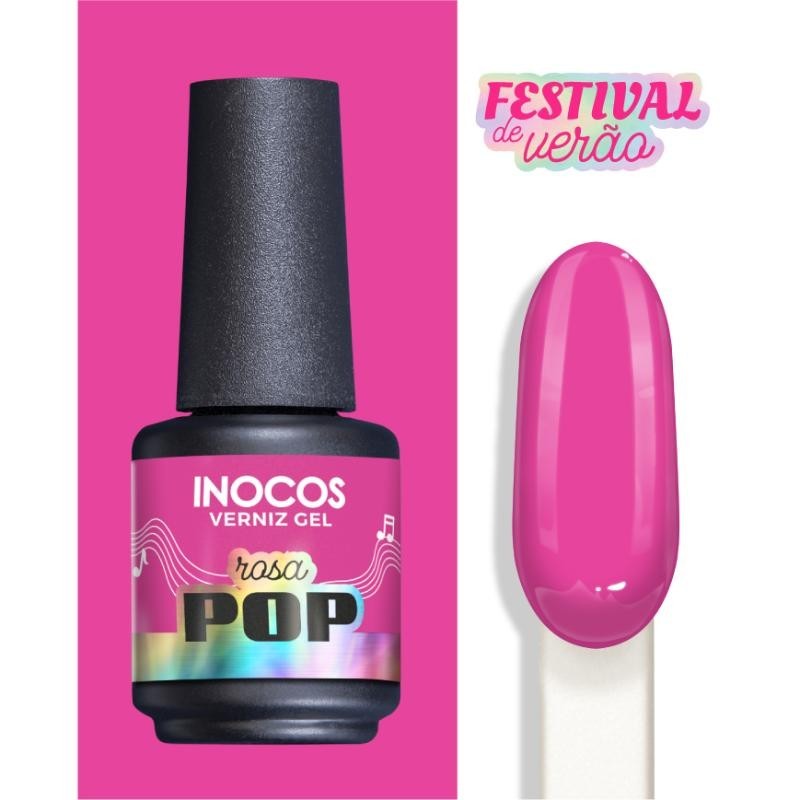 VERNIZ GEL FESTIVAL VERÃO ROSA POP 15ML