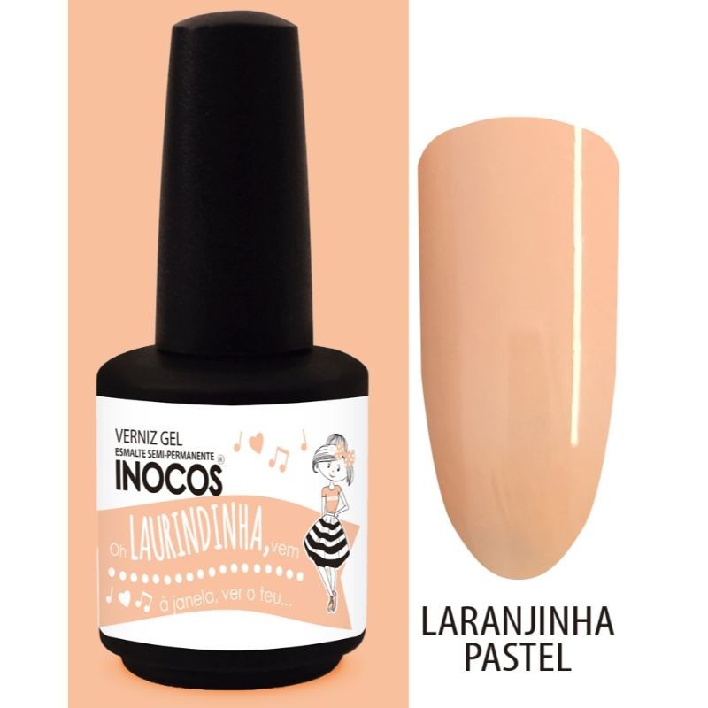 VERNIZ GEL LAURINDINHA LARANJINHA PASTEL 15ML