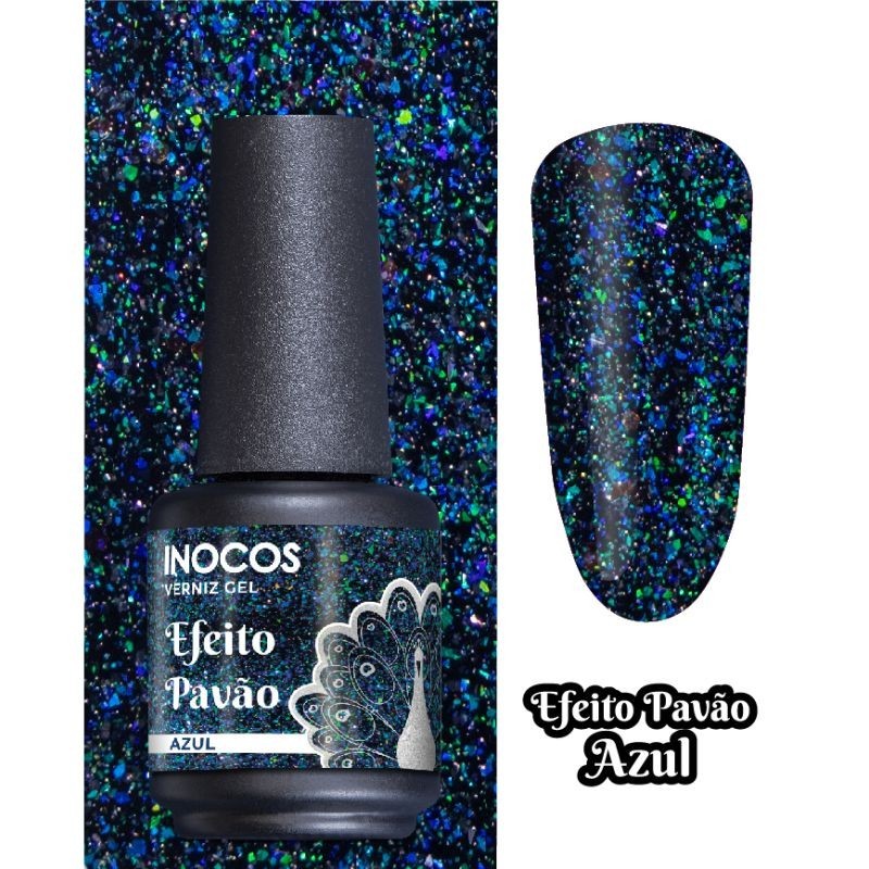 VERNIZ GEL PAVÃO AZUL 15ML