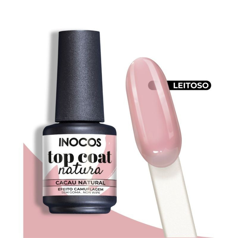VERNIZ GEL TOP COAT CACAU NATURAL 15ML