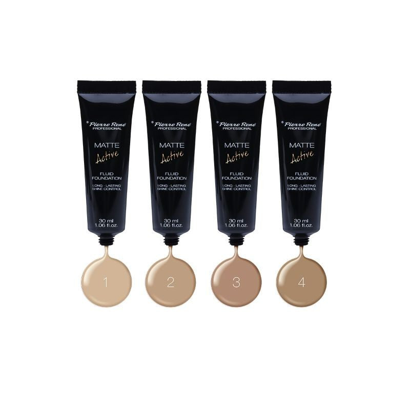 PIERRE RENÉ BASE LIQUIDA ACTIVE MATTE - PORCELAIN