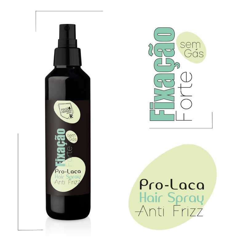 REAL NATURA PRO-LACA HAIR FIXAÇÃO FORTE SEM GAS 200ML