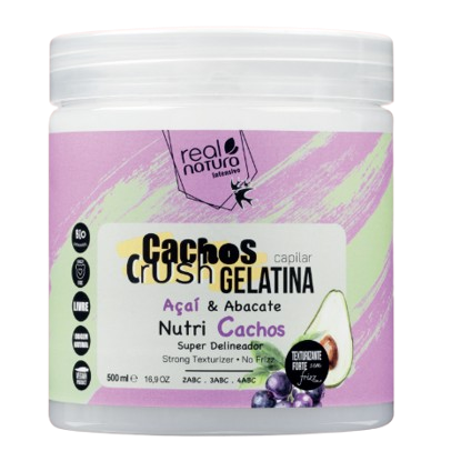 REAL NATURA GELATINA CRUSH AÇAÍ & ABACATE 500ML