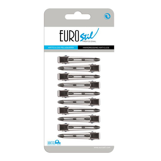 EUROSTIL EMBALAGEM 10UN PINÇA METAL TAMANHO M 5,5CM