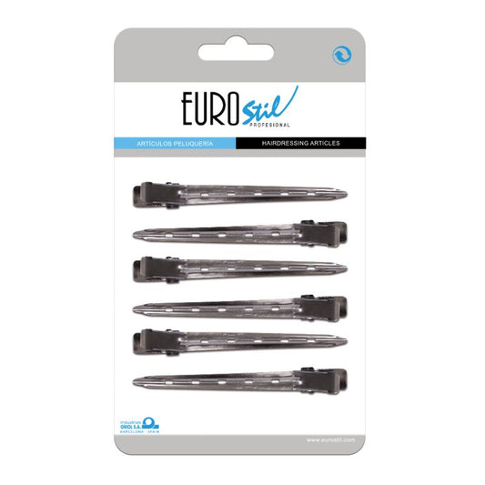 EUROSTIL EMBALAGEM 6UN PINÇA GRANDE CURVA 11,7CM