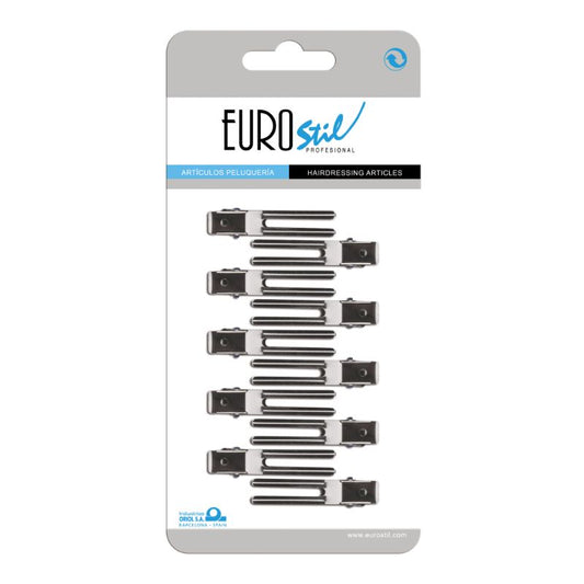 EUROSTIL EMBALAGEM 10UN PINÇA METAL TAMANHO S 6,5CM