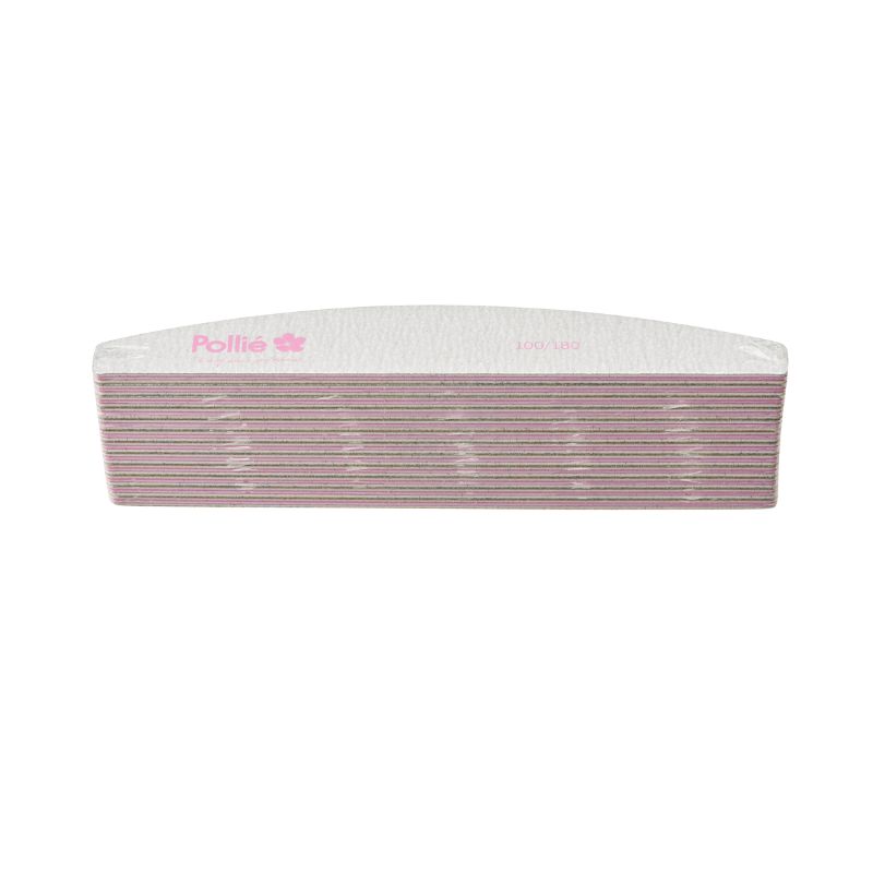 POLLIE PACK 12 LIMAS 100/180 ZEBRA MEIA LUA ACOLCHOADA UN