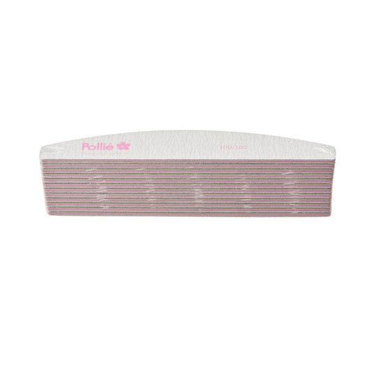POLLIE PACK 12 LIMAS 100/180 ZEBRA MEIA LUA ACOLCHOADA UN