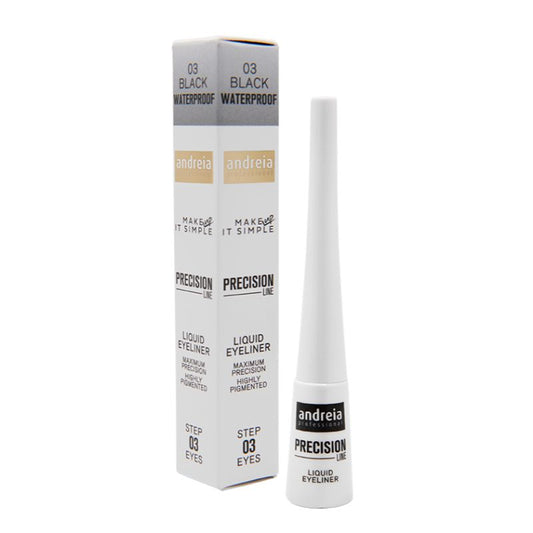ANDREIA PRECISION LINE - DELINEADOR LÍQUIDO 03 - NEGRO A PRUEBA DE AGUA - 3,5ML