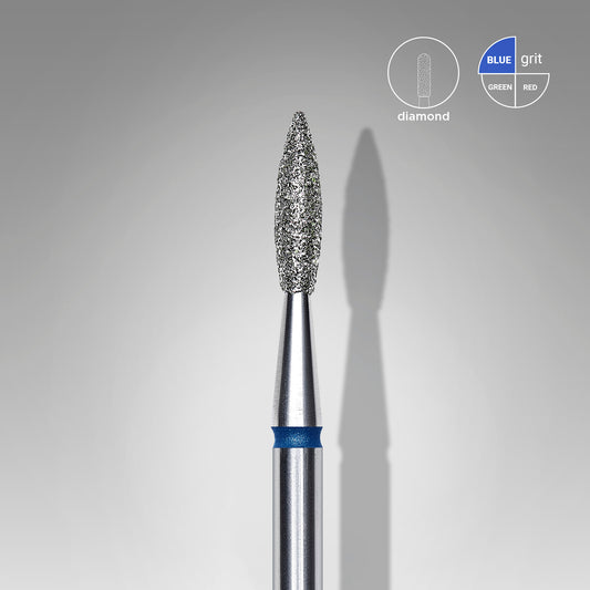 STALEKS BROCA DIAMANTE BIT POINTED FLAME BLUE EXPERT HEAD DIAMETRO 2,1 MM / WORKING PART 8 MM