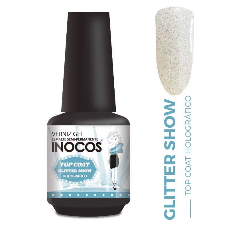  TOP COAT GLITTER SHOW HOLOGRÁFICO 15ML