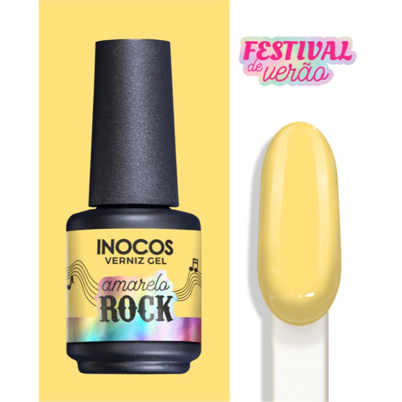 VERNIZ GEL FESTIVAL VERÃO AMARELO ROCK 15ML