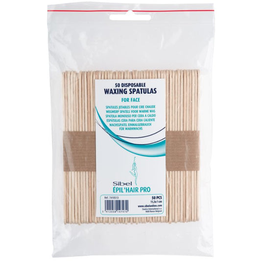 EPIL'HAIR PRO BOLSA DE 50 ESPÁTULAS DESCARTÁVEIS 113X10X2MM
