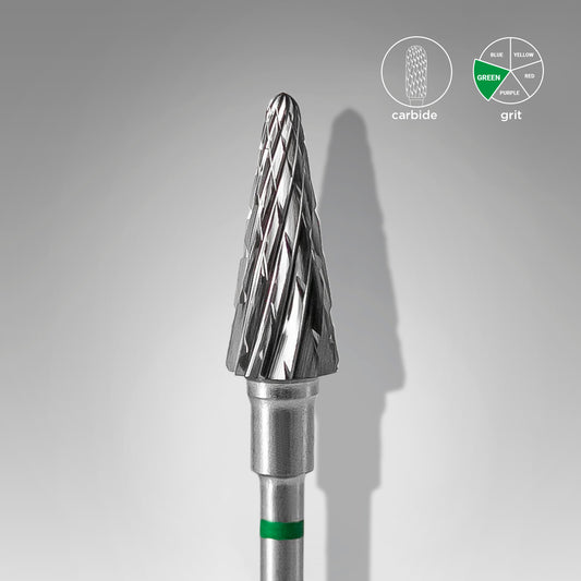 STALEKS BROCA DE CARBONO CONICA GREEN EXPERT HEAD DIAMETRO 6 MM / WORKING PART 14 MM