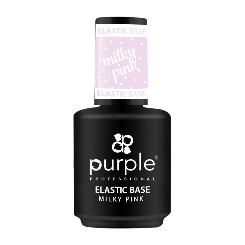BASE ELÁSTICA PÚRPURA ROSA LECHE 15ML