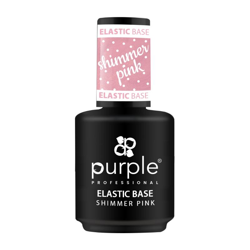 BASE ELÁSTICA PÚRPURA ROSA BRILLANTE 15ML