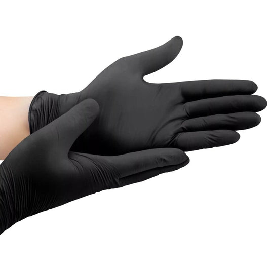 SANTEX LUVAS NITRILO NUTRIFLEX PRETO S/ PO - TAM S - 100UN