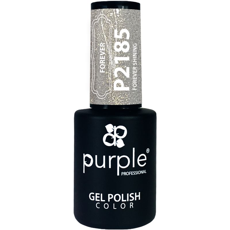 PURPLE  VERNIZ GEL FOREVER SHINING  GLITTER 10ML