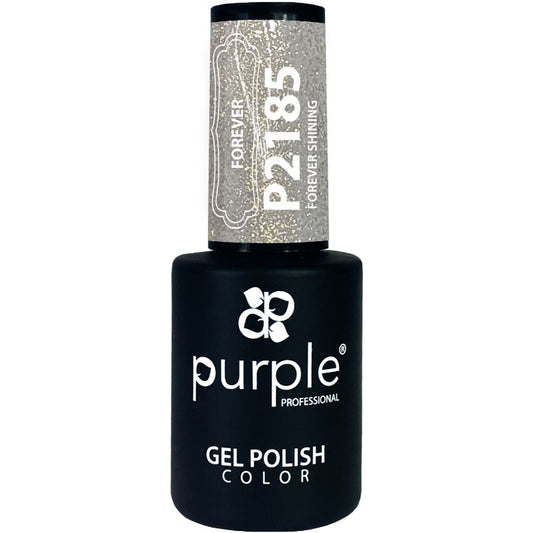 PURPLE  VERNIZ GEL FOREVER SHINING  GLITTER 10ML