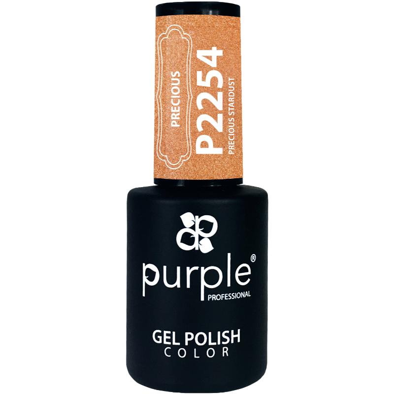 PURPLE VERNIZ GEL PRECIOUS STARDUST  GLITTER 10ML
