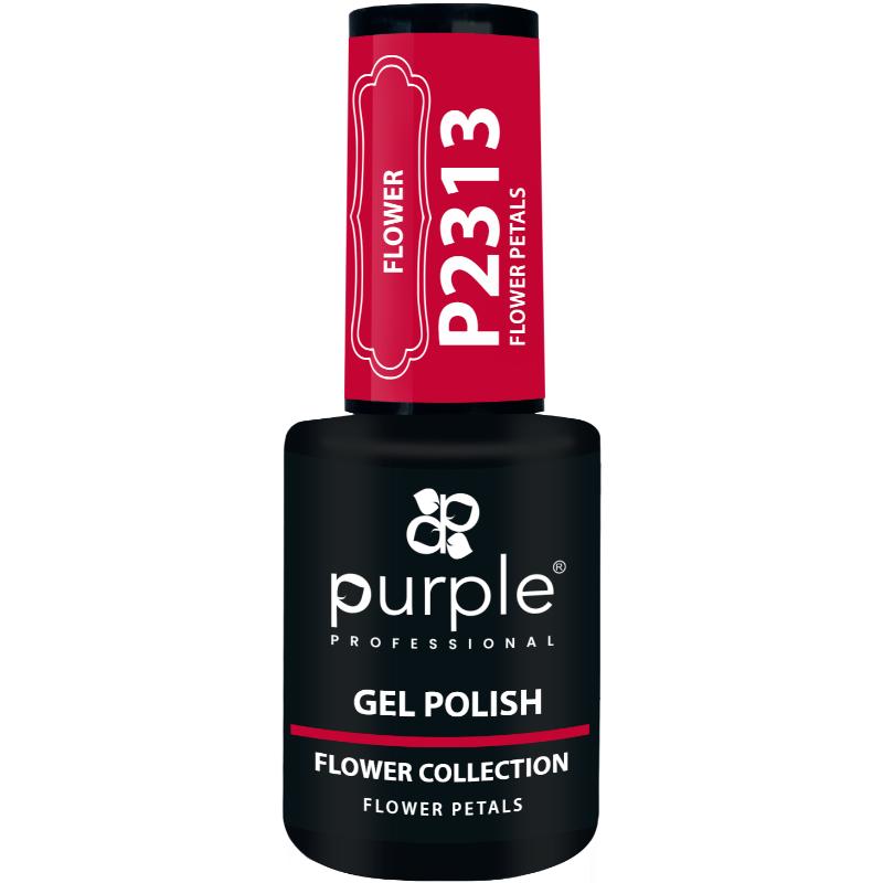 PURPLE VERNIZ GEL FLOWER PETALS 10ML