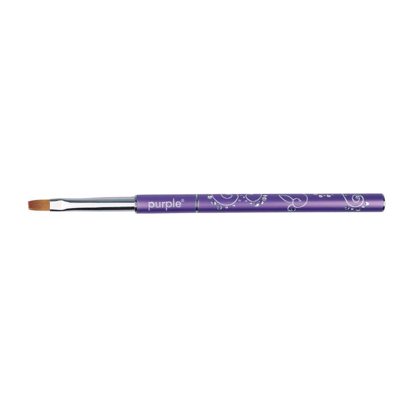 PURPLE PINCEL GEL #4 FLAT DECORADO 