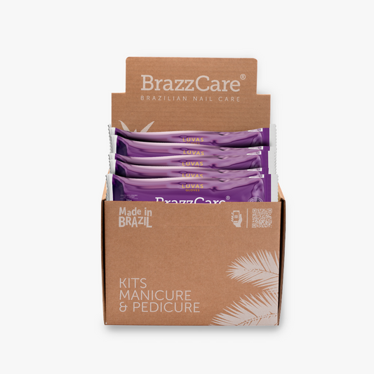 BRAZZCARE DISPLAY BOX LUVAS - MÃOS  - 50 KITS