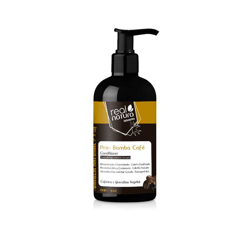 REAL NATURA CONDICIONADOR SEM SAL PRO-REPARAÇÃO BOMBA CAFE 300ML