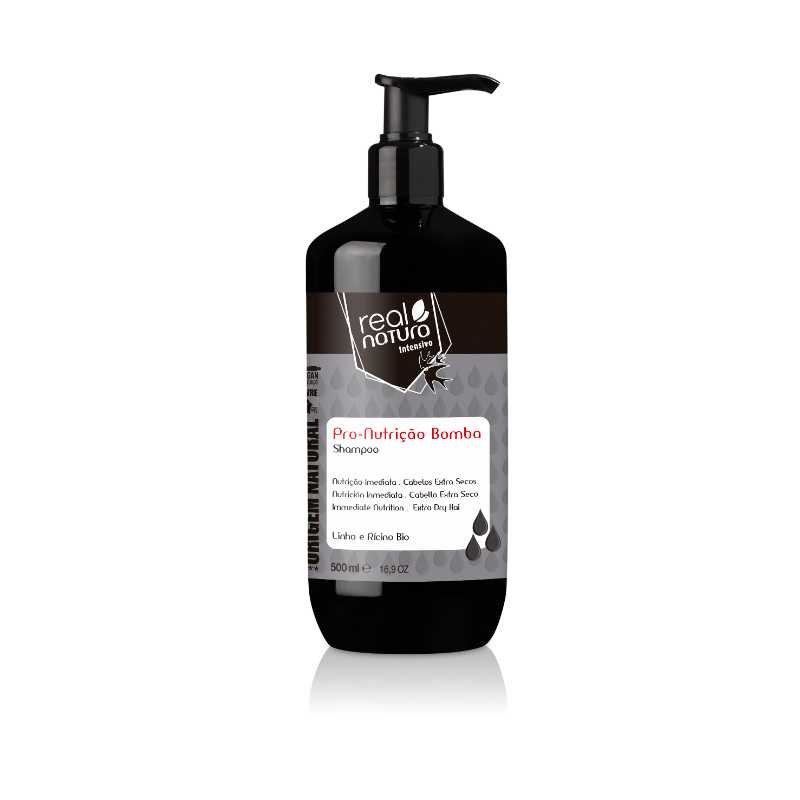 REAL NATURA SHAMPOO SEM SAL PRO-NUTRIÇÃO BOMBA  500ML