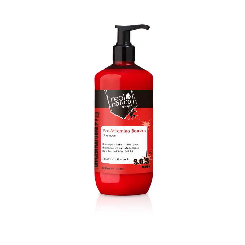 REAL NATURA SHAMPOO SEM SAL PRO-VITAMINA BOMBA 500ML