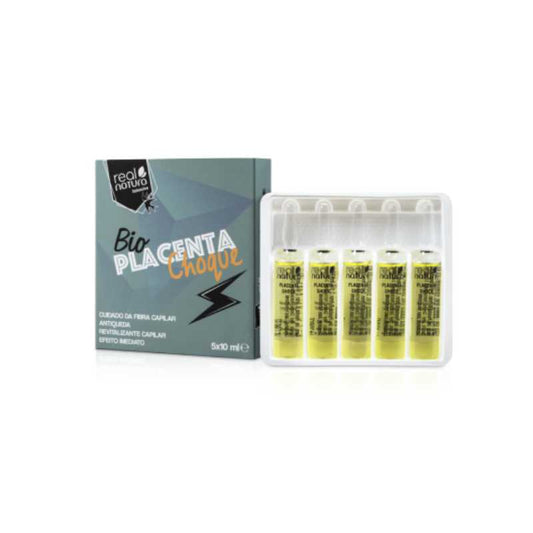AMPOLLAS DE CHOQUE DE PLACENTA REAL NATURA - 5 X 10 ML
