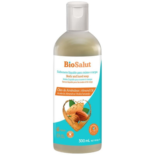 BIOSALUT SABONETE  LIQUIDO DE ÓLEO DE AMÊNDOAS 300ML