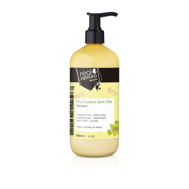 REAL NATURA BFF PRO-CURLS CHAMPÚ SIN SAL SIN NUDOS 500ML