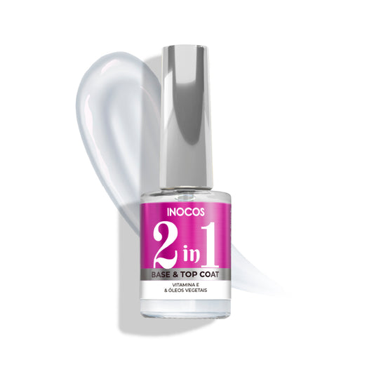 INOCOS CARE & FINISH 2 EM 1 BASE & TOP COAT, 11ML 