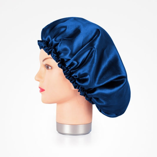 BIFULL GORRO DE SETIM AZUL ANTI-FRIZZ
