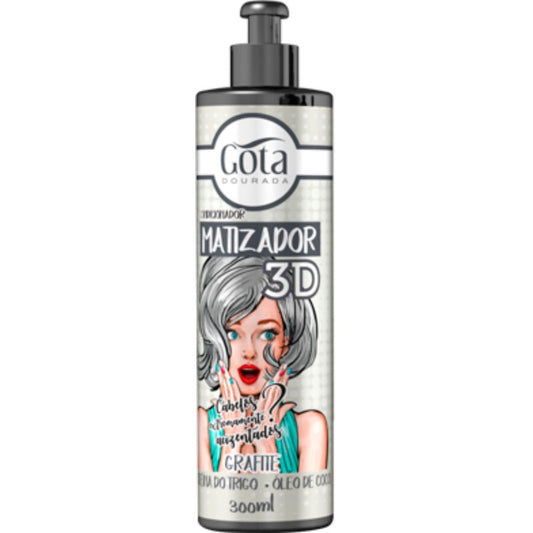 GOTA DOURADA MATIZADOR 3D - GRAFITE 300ML