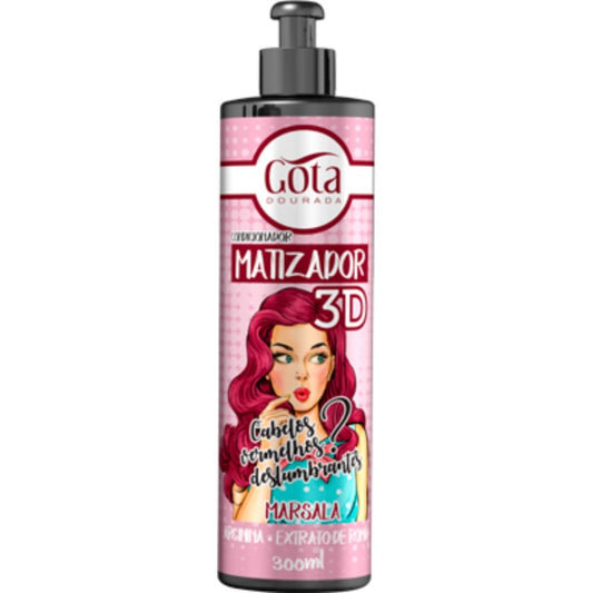 GOTA DOURADA MATIZADOR 3D - MARSALA 300ML